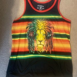 Jamaican Rasta Lion tank top